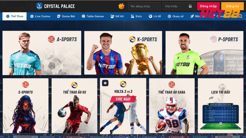 Sảnh cá cược sport NET88 mang tơi bữa tiệc hơn 1000 kèo bet odds cao mỗi ngày