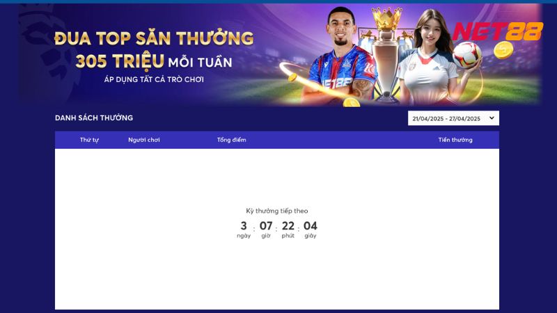 Anh em nhớ tham gia chương trình đua top theo tuần để chinh phục giải thưởng 88 triệu 