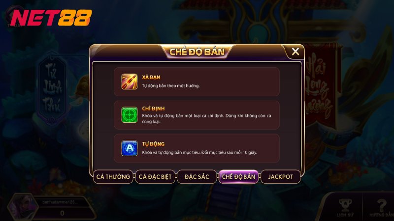 Kho Báu Long Cung NET88 | Hướng Dẫn Cách Chơi Chi Tiết 4 Game cung cấp nhiều chế độ bắn khác nhau, hỗ trợ người chơi săn thưởng