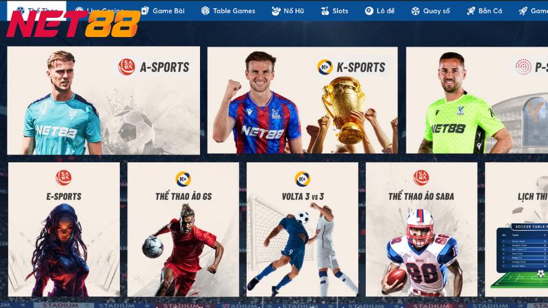 Sảnh cược thể thao tổng hợp đa dạng các giải đấu với tỷ lệ trả thưởng xanh chín