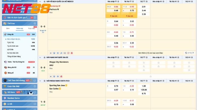 Sảnh thể thao đem đến kho tàng giải đấu phong phú